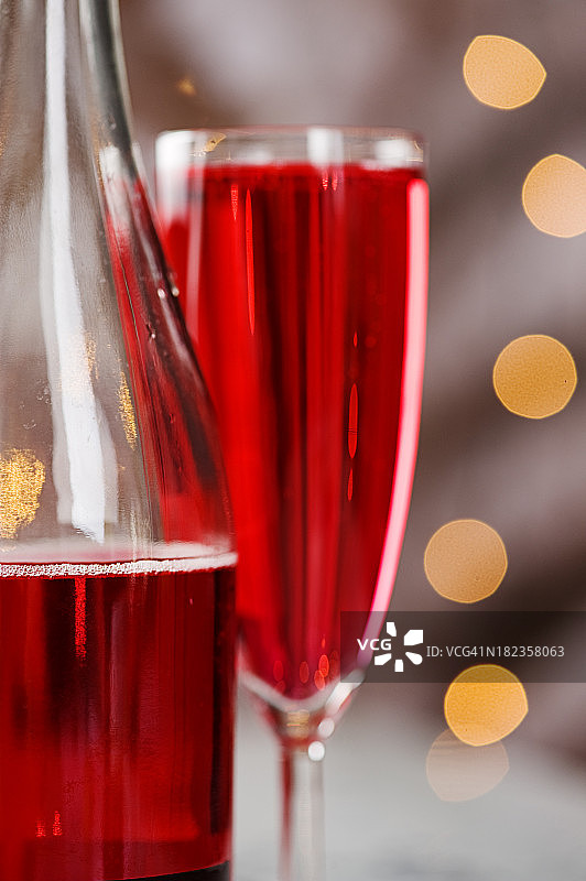 庆祝静物-玫瑰香槟图片素材