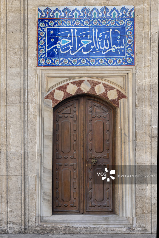 历史上重要的奥斯曼帝国时期的索科尔卢清真寺，位于伊斯坦布尔的苏丹艾哈迈德区图片素材