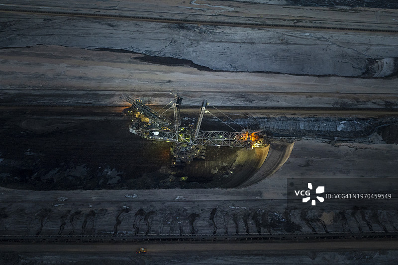 德国布劳恩科利塔格堡-露天褐煤矿图片素材