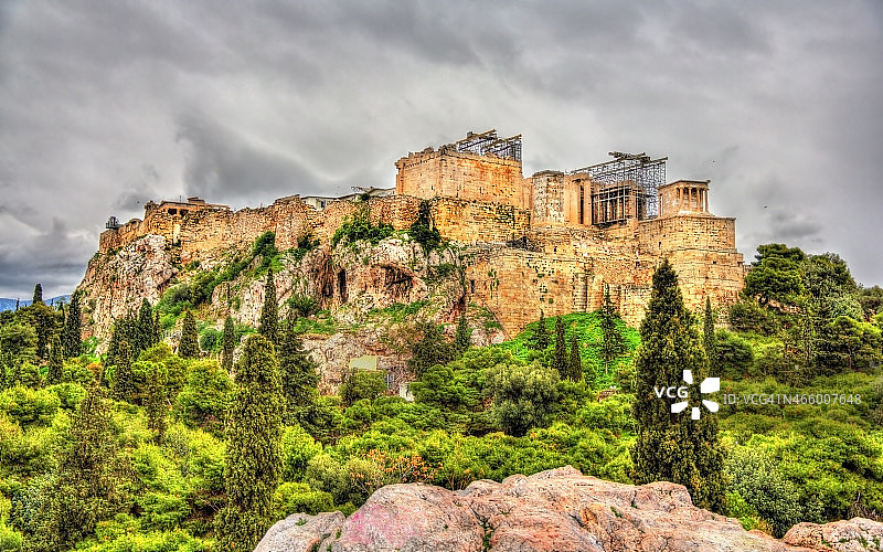 希腊雅典卫城图片素材