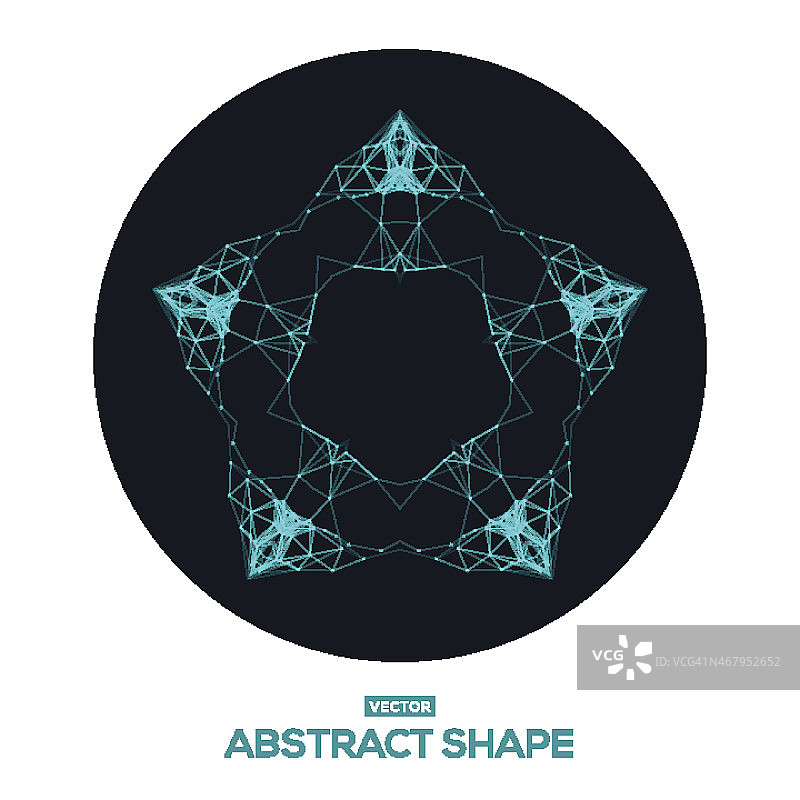 图形显示几何设计在蓝色的黑色圆圈图片素材