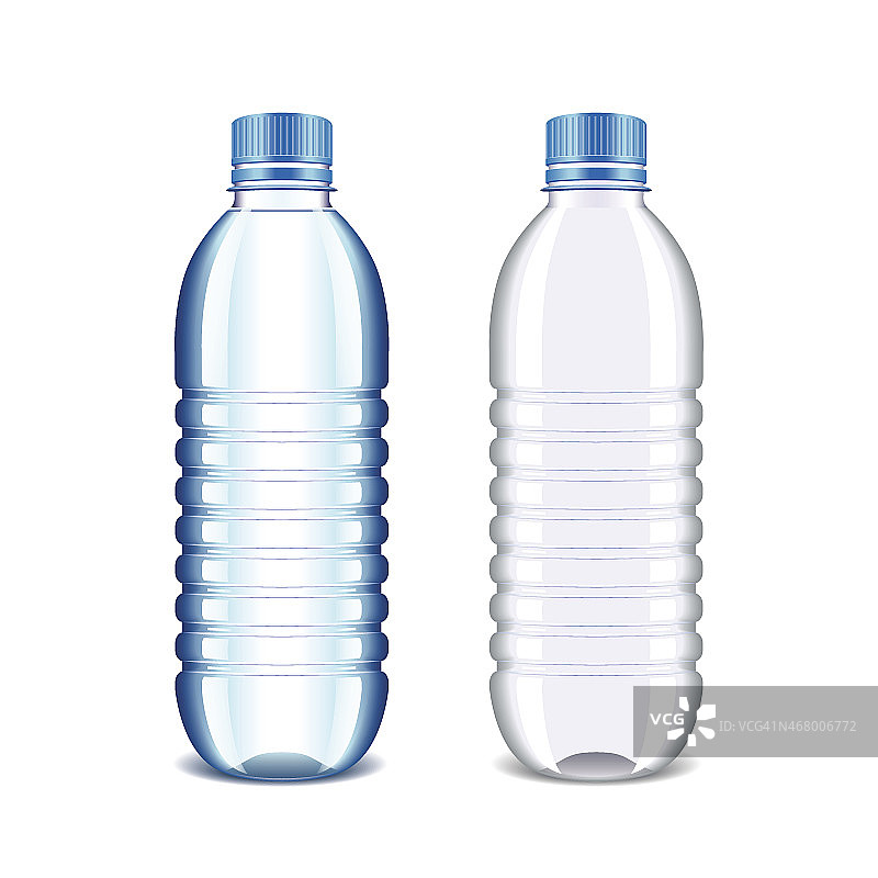 塑料瓶为水隔离白色载体图片素材