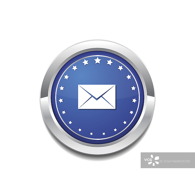 电子邮件圆形矢量蓝色网页图标按钮图片素材