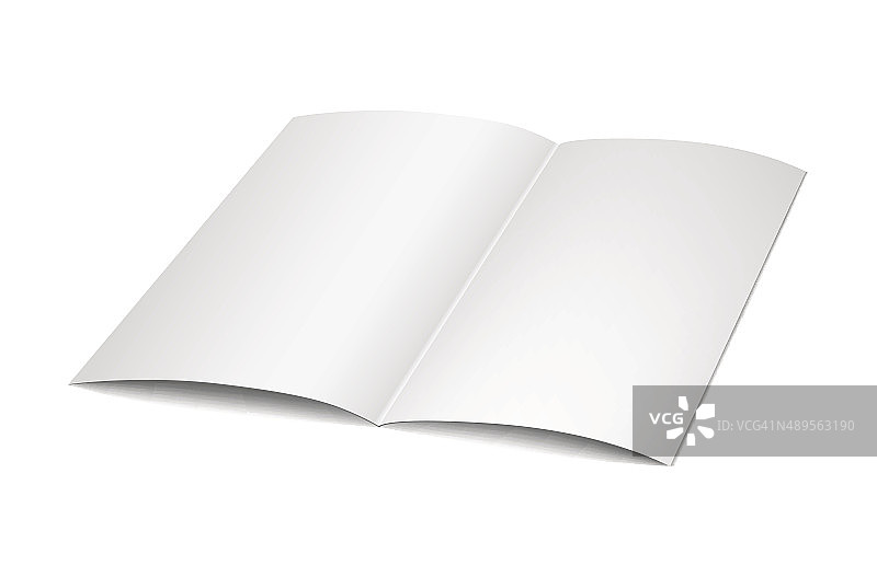 矢量空白杂志散布在白色的背景图片素材