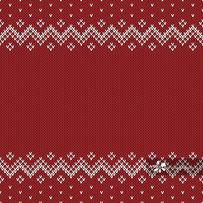 费尔岛风格无缝针织图案。圣诞背景w图片素材