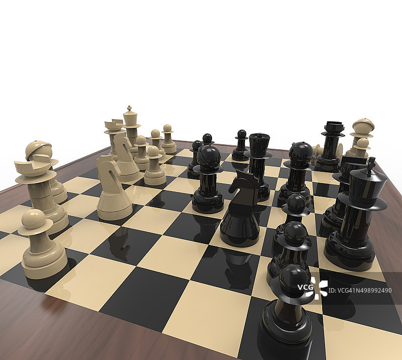 国际象棋棋子在国际象棋和背景图片素材