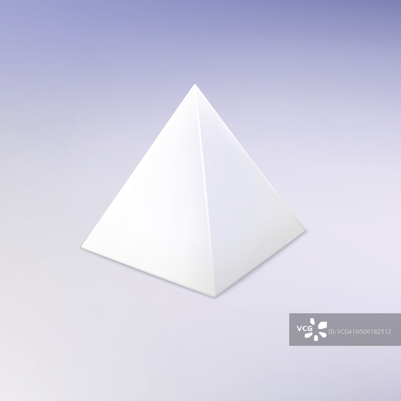 空白向量白锥体图片素材