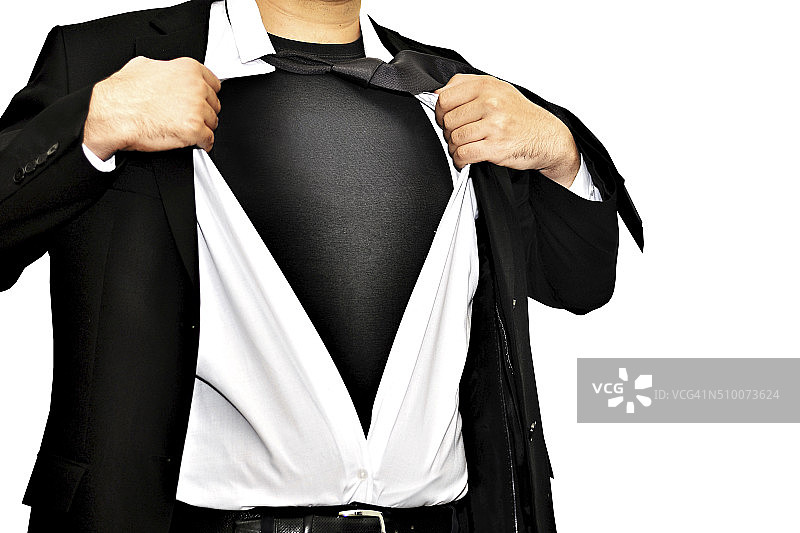 超级英雄-孤立的白色图片素材