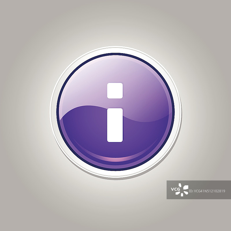 信息圆形矢量紫色Web图标按钮图片素材