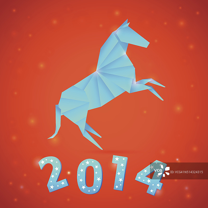 2014年新年庆祝卡片图片素材