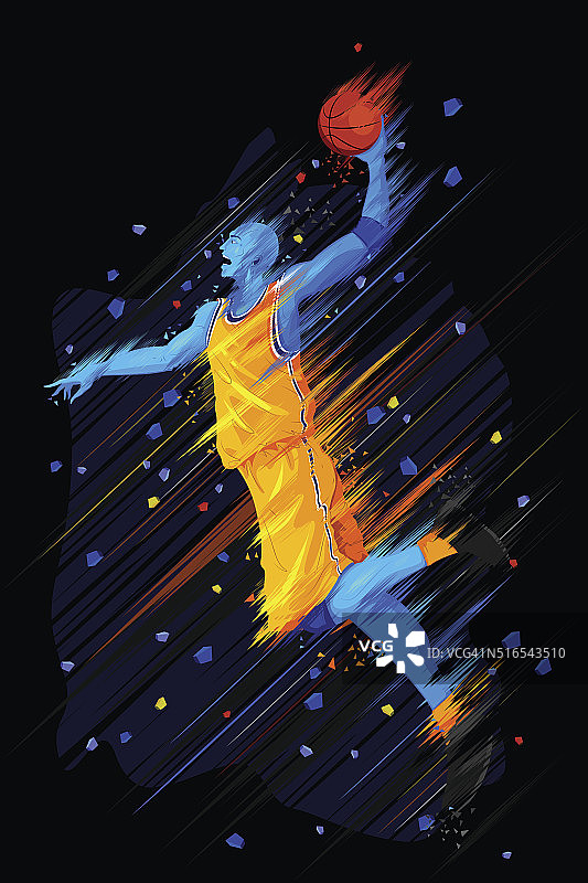 篮球运动员插图图片素材
