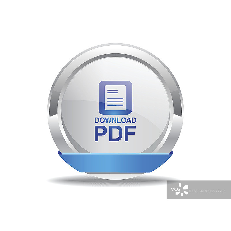 PDF文件蓝色矢量图标按钮图片素材