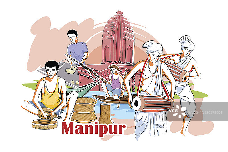 曼尼普尔人与文化，印度图片素材