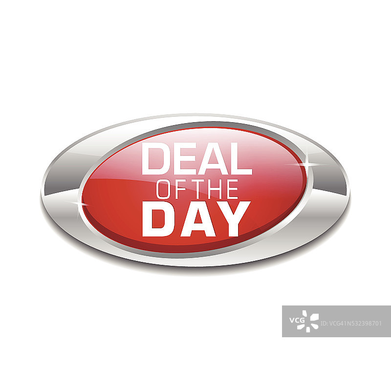 Deal Of The Day红色矢量图标按钮图片素材