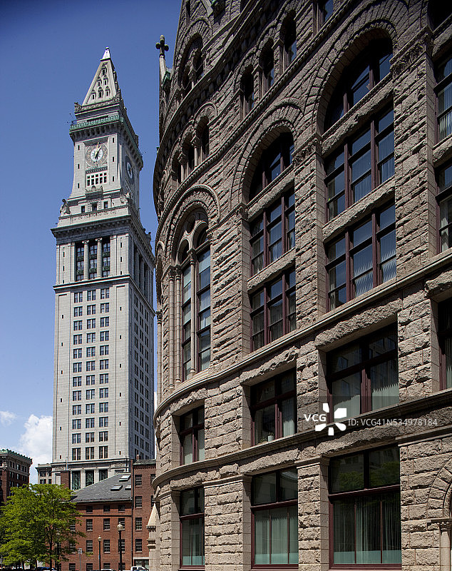 波士顿历史悠久的办公楼图片素材