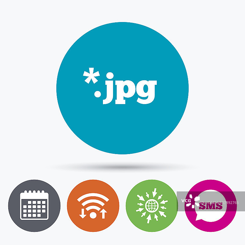 文件JPG标志图标。下载图像文件。图片素材