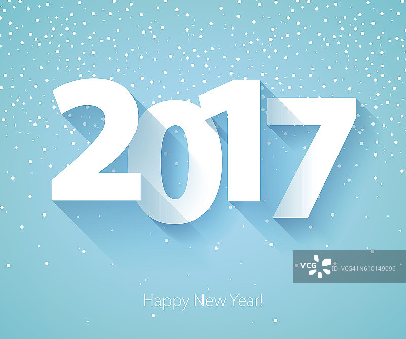 2017新年快乐背景。图片素材