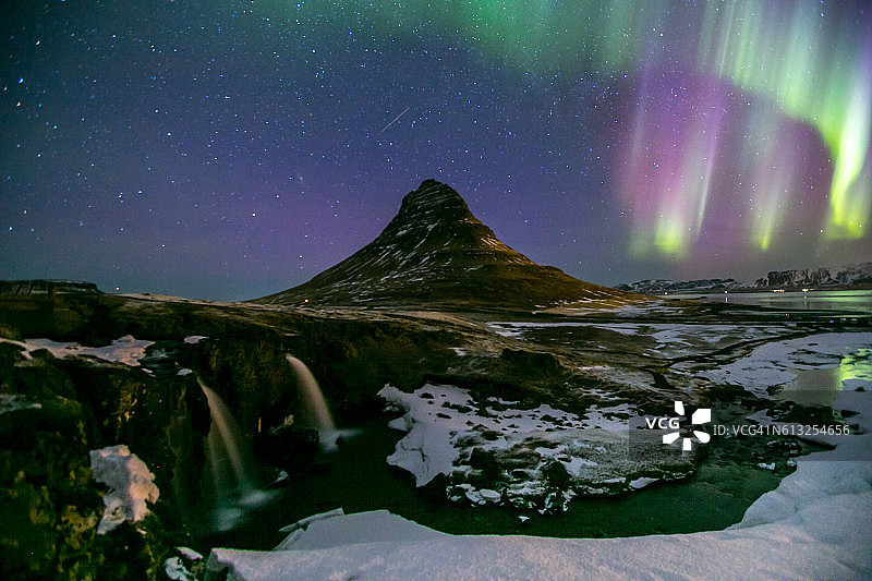 北极光冰岛图片素材