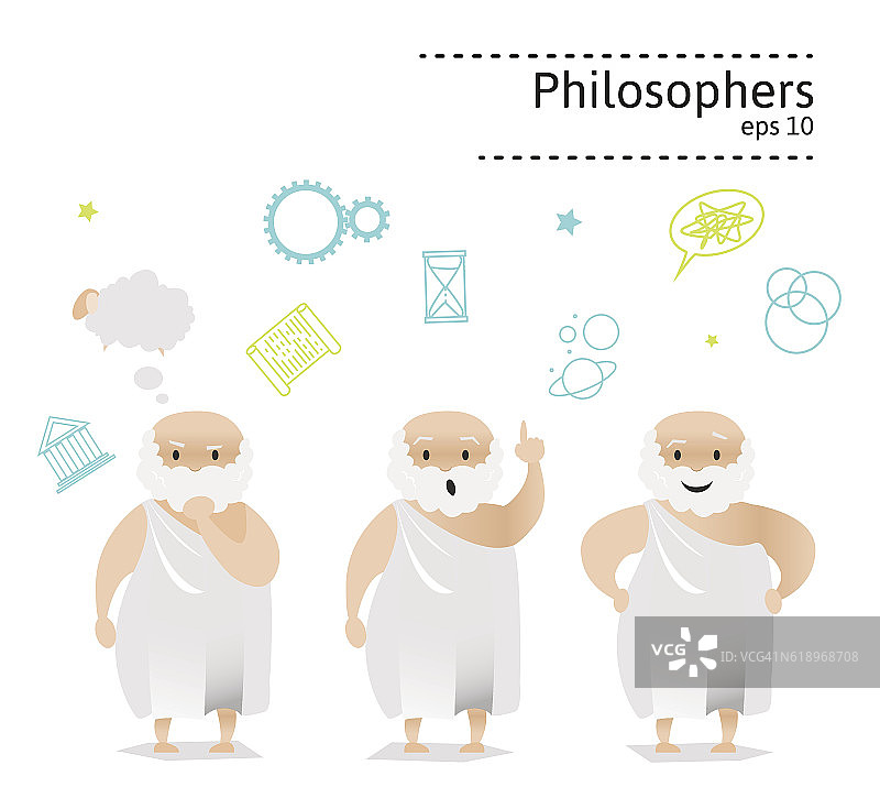 古希腊哲学家3集图片素材