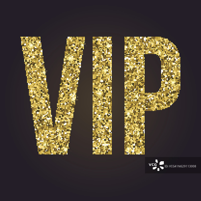 金色象征专属，品牌VIP熠熠生辉。图片素材