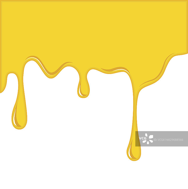 黄色奶酪或油融化的背景矢量图片素材