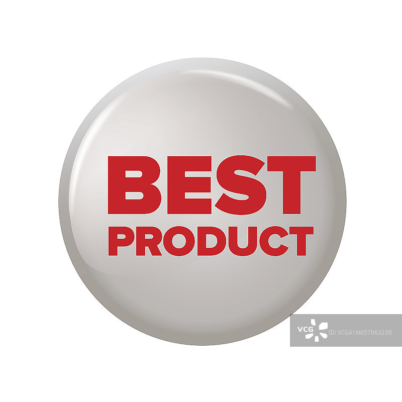 圆形按钮，上面写着“最佳产品”图片素材