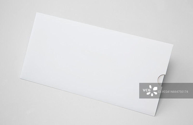 空白白色信封E65模板，孤立的背景图片素材