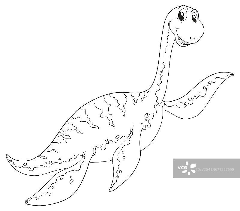 恐龙的动物轮廓图片素材