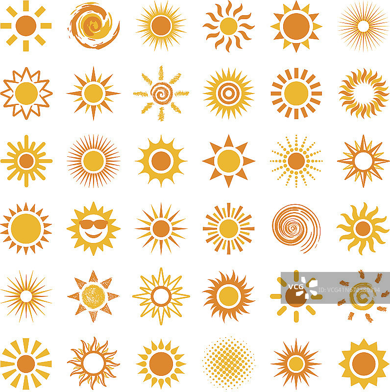 太阳图标图片素材
