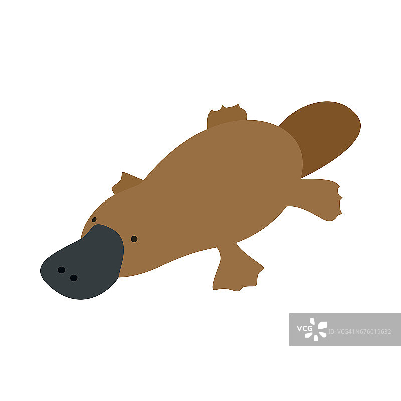 澳大利亚鸭嘴兽图标，等距3d风格图片素材