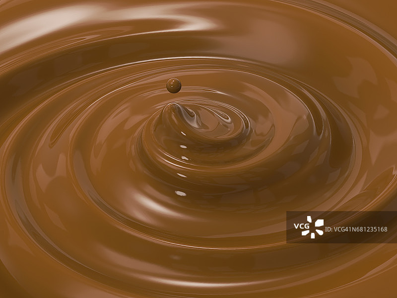 漩涡融化巧克力图片素材