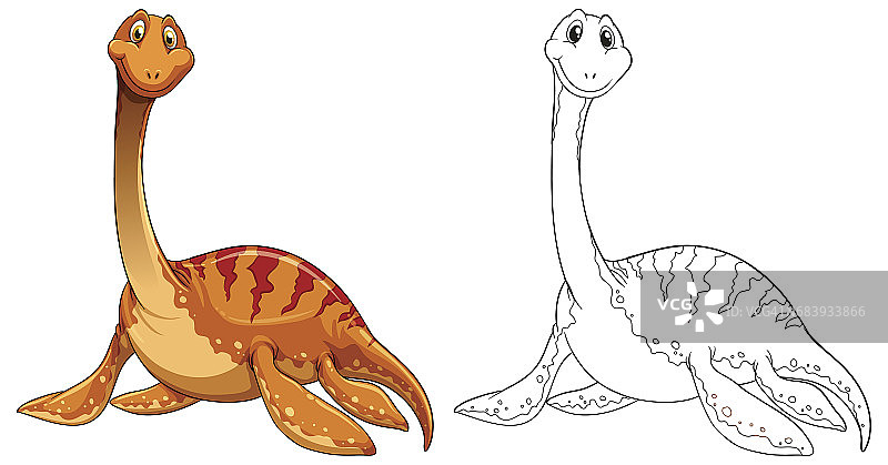 恐龙的涂鸦动物图片素材