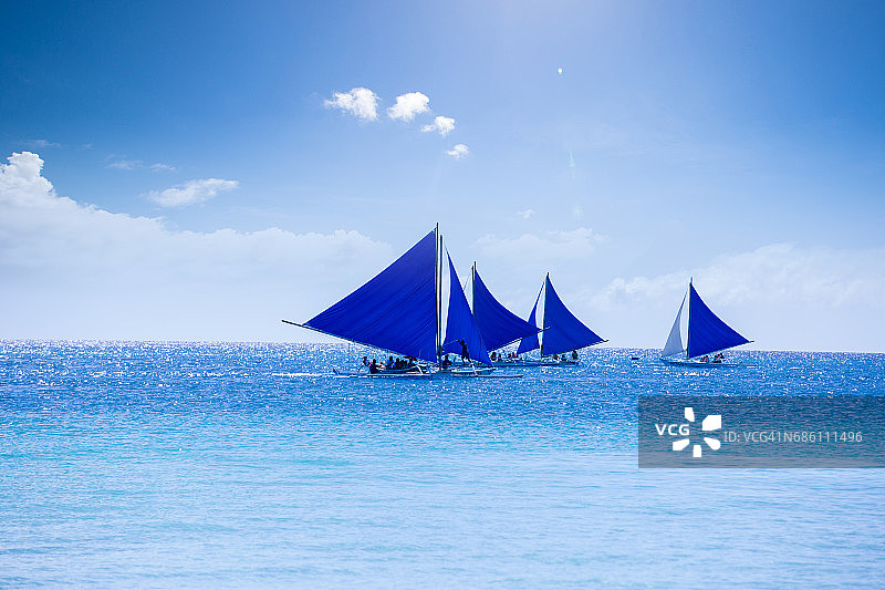 长滩岛的帆船图片素材