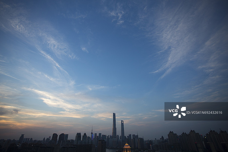 上海全景图图片素材