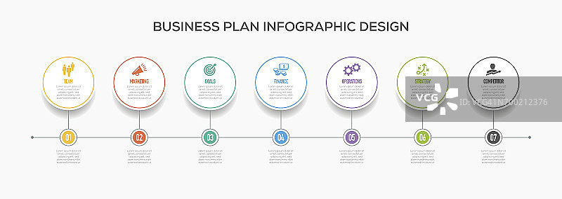 商业信息图形设计与图标。商业计划图片素材