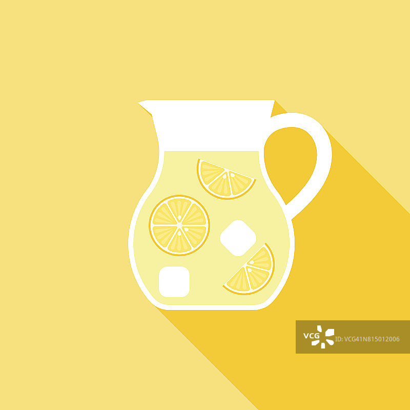 柠檬汁水壶图标图片素材