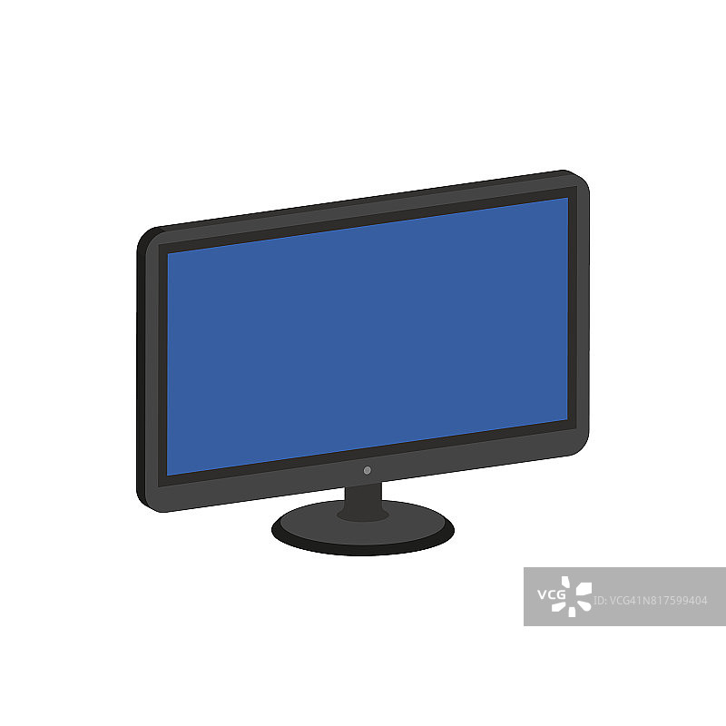 计算机显示器，显示符号。平面等距图标。用于网页设计，UI，移动应用程序，信息图表的3D风格象形图。图片素材