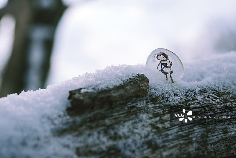 雪和孤独图片素材
