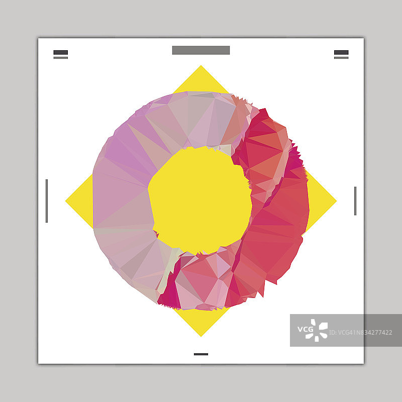 抽象圆平面设计封面布局模板图片素材