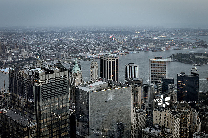 纽约市的天际线和城市景观图片素材