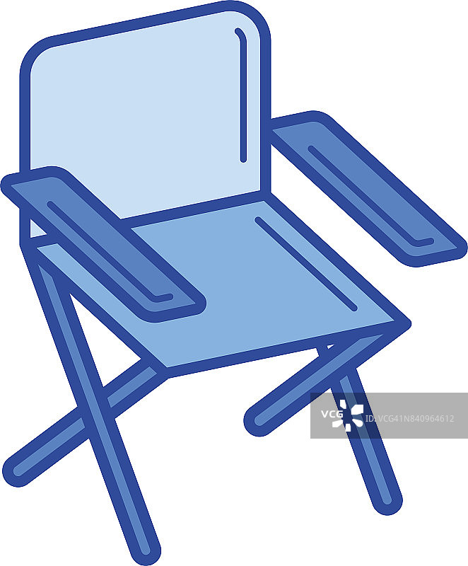 折叠椅线条图标图片素材
