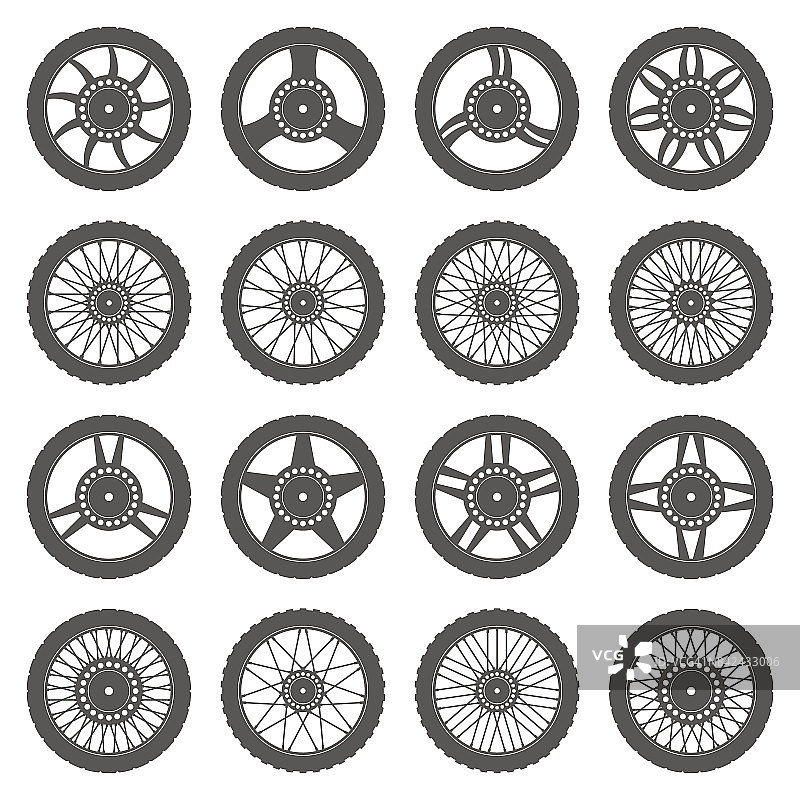 摩托车的轮子图片素材