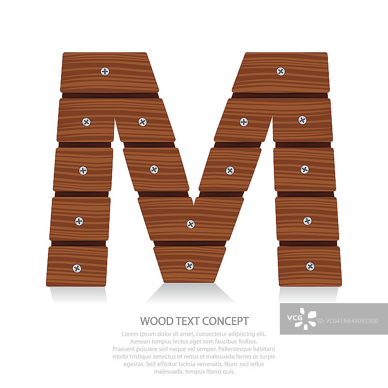 木制的字母图片素材