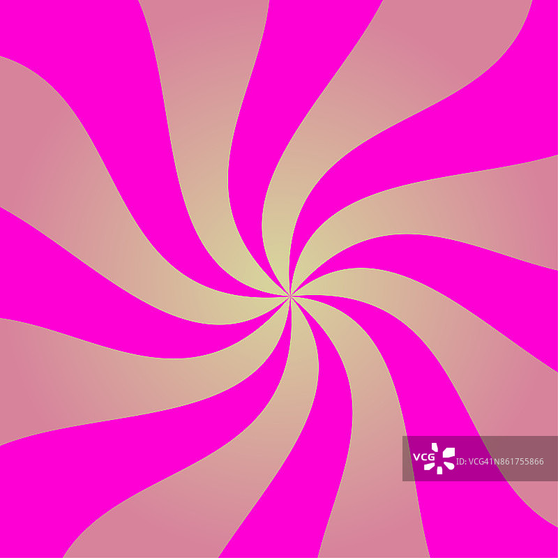 抽象的粉红色螺旋背景。向量。图片素材