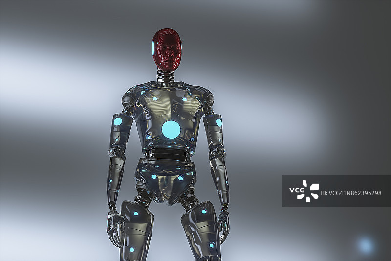 未来的cyborg模型图片素材