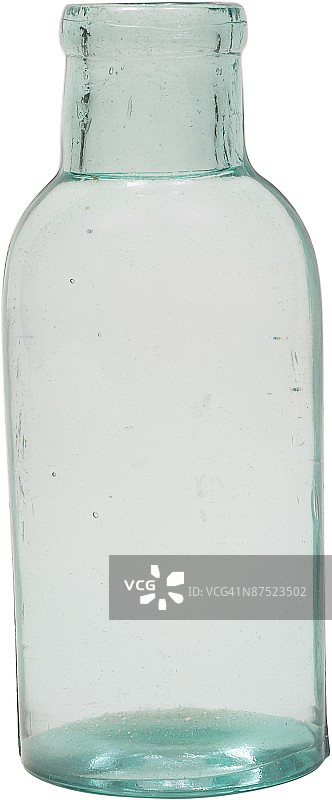 白色背景下的瓶子特写镜头图片素材
