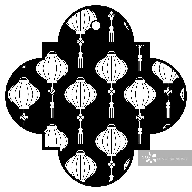 标签中国灯笼装饰图案图标图片素材