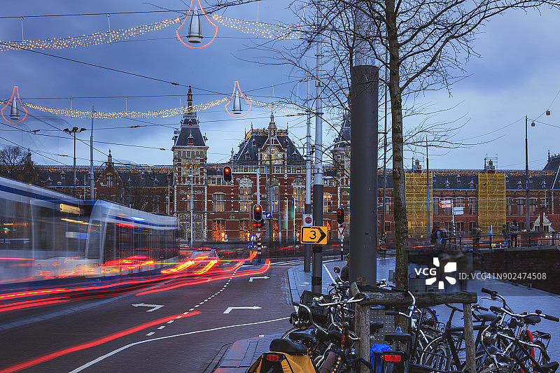 阿姆斯特丹中央车站图片素材
