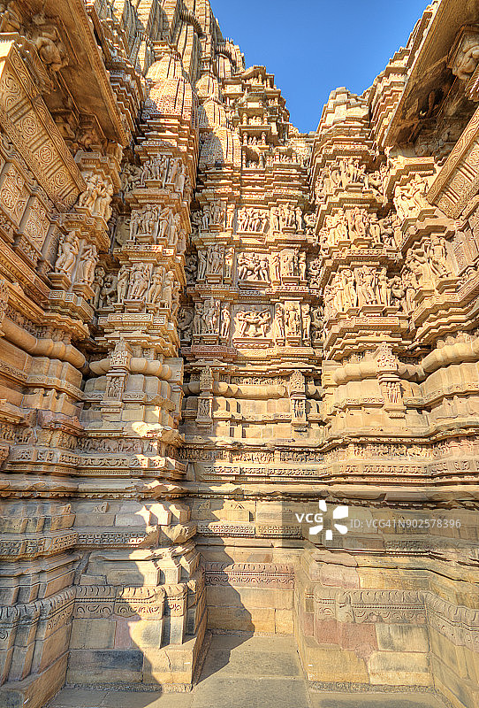 Kandariya Mahadeva寺庙，印度卡朱拉霍图片素材