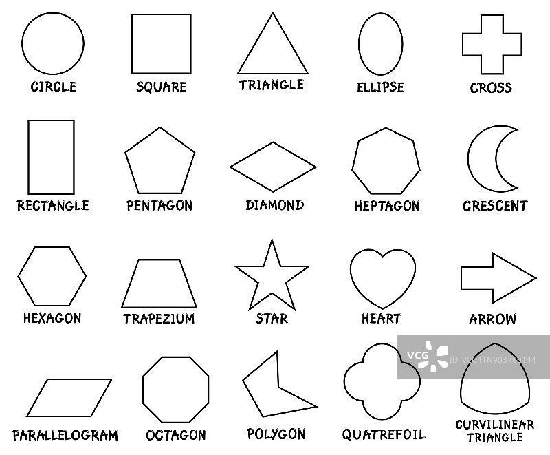 教育基本几何形状与标题图片素材
